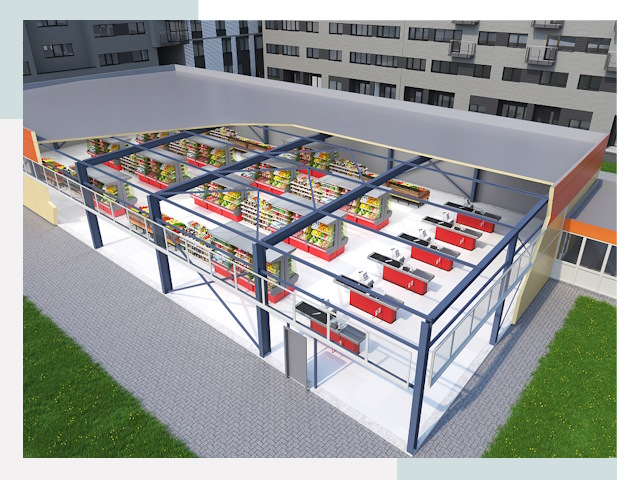 Строительство магазинов в Владимир от 623 руб. за м²