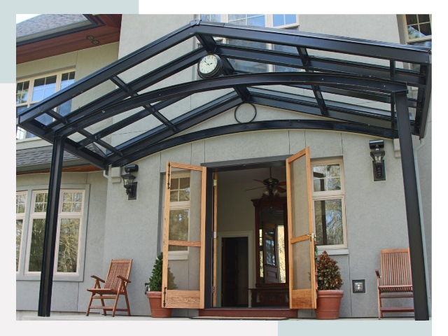 Козырьки металлические в Владимире