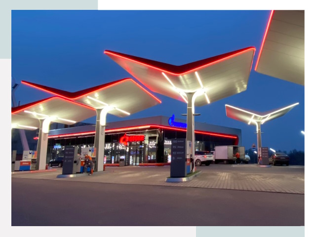 Навесы для АЗС в Владимире