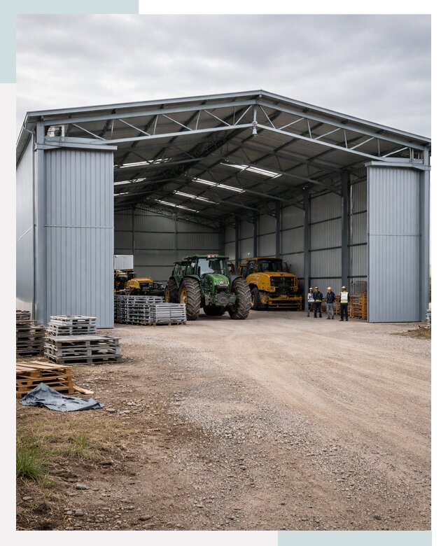 Ангары для сельхозтехники в Владимире от 20750 р. | СтальСтрой-Вдм