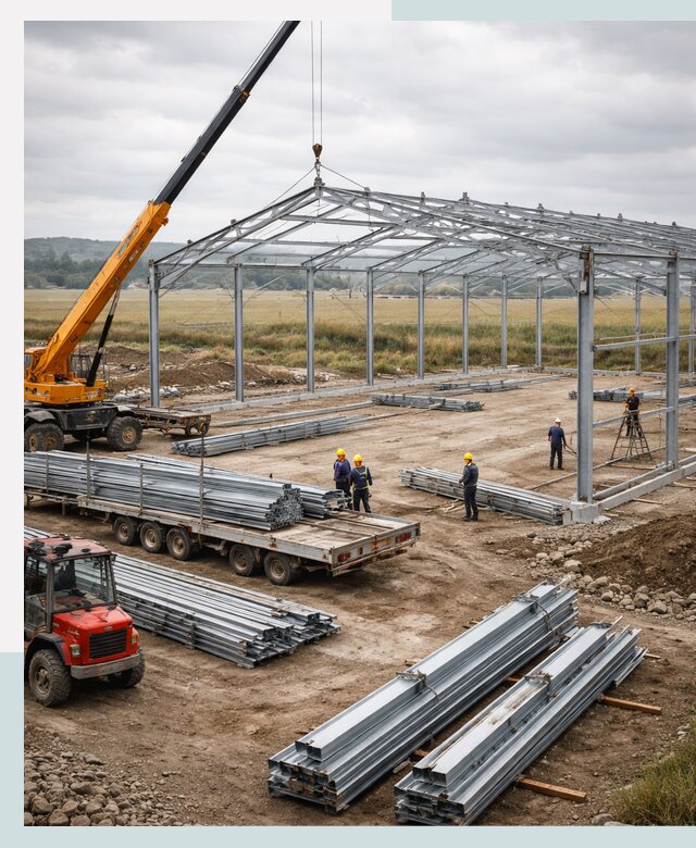 Строительство ангаров для сельхозтехники в Владимире под ключ