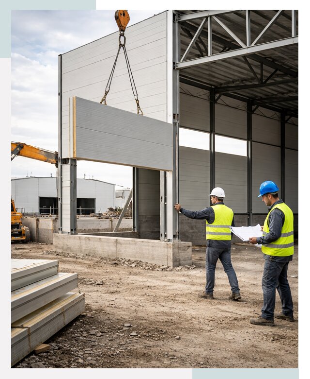 Склад из сэндвич панелей под ключ в Владимире от 9856 р. | СтальСтрой-Вдм