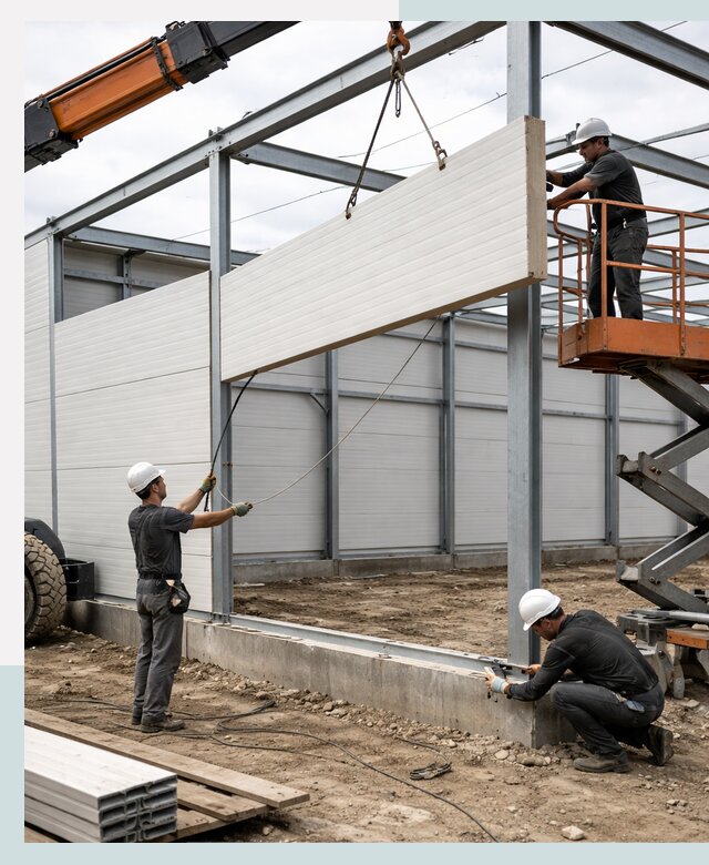 Строительство складов из сэндвич панелей в Владимире под ключ